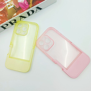 เคสโทรศัพท์กีฬา TPU สำหรับ <span class=keywords><strong>iPhone</strong></span> 17 <span class=keywords><strong>Pro</strong></span> <span class=keywords><strong>Max</strong></span> 16 15 14 <span class=keywords><strong>Pro</strong></span> <span class=keywords><strong>Max</strong></span> แบบขายส่ง พร้อมขาตั้งพับได้ สีลูกกวาด โปร่งใส - Product Image 5