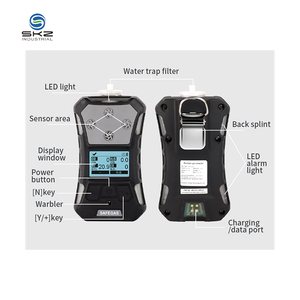 Détecteur de gaz ch4 portable 0-100% lel moniteur de méthane SKZ2054C-CH4 analyseur multi-gaz de méthane de qualité de l'air - Product Image 2