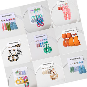 2023 nouvelle mode Style coréen boucles d'oreilles en gros fille mignon boucles d'oreilles mixte mignon acrylique femmes accessoire boucles d'oreilles - Product Image 2