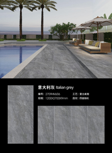 YD đá phong cách Bắc Âu ý grey phiến đá cẩm thạch nhân tạo 9mm thiêu kết đá gạch - Product Image 3