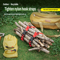 Sangle en nylon réglable avec mousqueton et boucle rapide pour sac à dos de camping et fixation de bagages