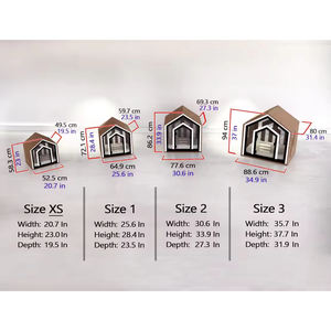 Niche moderne de luxe pour animaux de compagnie <span class=keywords><strong>en</strong></span> <span class=keywords><strong>bois</strong></span> avec lit personnalisé et porte <span class=keywords><strong>en</strong></span> acrylique meubles <span class=keywords><strong>en</strong></span> <span class=keywords><strong>bois</strong></span> massif motif solide pour chiens - Product Image 3