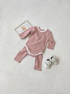 2-teiliges Hochwertiges Herbst-Baumwoll-Neugeborenen-Bekleidungsset als Geschenk im Großhandel - Product Image 5