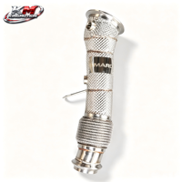 Tuyau d'échappement avant en acier inoxydable KM Performance N26 pour BMW 2.0T, connexion à joint sphérique à flux direct avec isolation thermique