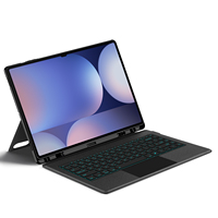 Pour Tab S8 Ultra 14.6" : Nouvelle coque intelligente avec clavier Magic Keyboard à mécanisme ciseaux, rétroéclairage RGB, chargement sans fil et étanchéité