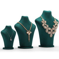 DIGU Usine De Luxe Microfibre Collier Bijoux Affichage Mannequin Buste Stand Mannequin Buste pour Colliers