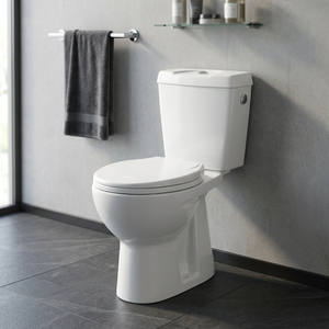 WC en céramique de type S chinois iranien, deux pièces, chasse d'eau siphonique, en porcelaine blanche, pour salle de bain - Product Image 2