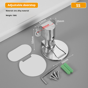 ตัวยึดประตูทำจากสแตนเลสสตีลวัสดุ304ที่เป็นสปริงประตูแบบดราฟสต๊อปเปอร์ตัวป้องกันผนัง - Product Image 3