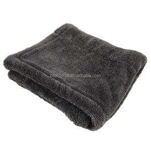 Toalla de microfibra sin bordes de 60x90cm y 1200gsm, absorbente, de doble cara, con bucle retorcido, para secado de coches y detallado automotriz. - Product Image 2