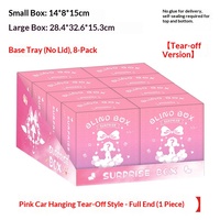 Présentoir pliable personnalisé pour boîtes mystères avec plateau de comptoir PDQ, présentoir multi-niveaux en carton pour jouets de collection en détail