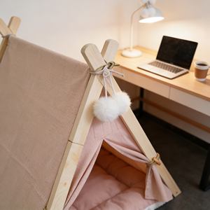 Tienda de Observación de Animales Elevada de Madera <span class=keywords><strong>con</strong></span> Toldo para una Observación Confortable de la Vida Silvestre desde su Campamento - Product Image 4