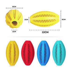 สัตว์เลี้ยงเคี้ยวลูกบอลของเล่นสัตว์เลี้ยง IQ พัฒนาการจ่ายลูกบอลกัดของเล่นแมวสุนัขอาหารรักษาฟันทำความสะอาดฟันกรามของขวัญสัตว์เลี้ยง - Product Image 5
