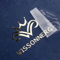 Autocollant métallique doré 3M personnalisé, étanche, pour téléphone, avec logo en relief, imprimé, pour l'Arabie Saoudite
