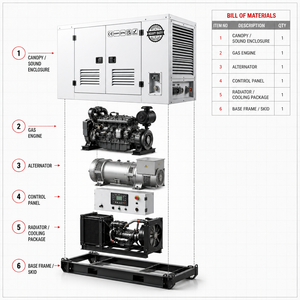 Générateur diesel silencieux de type encastré par Cummins 1000 kVA 800 kW triphasé 400 V 50 Hz pour l'exploitation minière, l'usine, l'hôtel, la construction, EPA EAC - Product Image 3