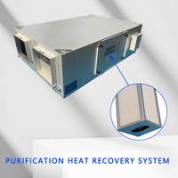 Système de ventilation à récupération d'énergie avec moteurs de ventilateur CC Échangeur d'air frais monté au plafond pour usage intérieur