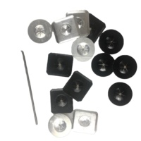 Clip de fixation pour panneau solaire en aluminium, sans perçage, anti-oiseaux et anti-nuisibles, avec grille métallique
