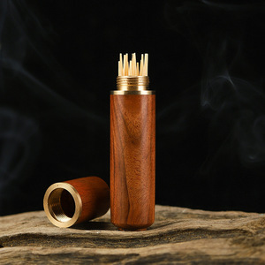 Mini porte-cure-dents en bois portable étui de transport convivial pour les choix de dents en déplacement - Product Image 6