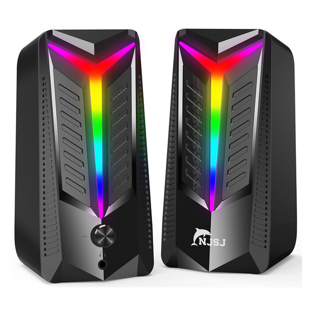 TV and Home Theatre Wireless Subwoofer Colorful Cool LED Light Multimedia Gaming bluetooth Connection Speaker