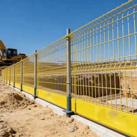 Barrière de protection des bords de chantier, garde-corps de sécurité, clôture périphérique temporaire portable pour la protection contre les chutes au bord des bâtiments