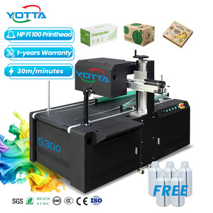 Yotta S300 boîte à pizza ondulée <span class=keywords><strong>imprimante</strong></span> à un passage Logo Carton Machine d'impression numérique boîte ondulée 1 passe Machine d'impression - Product Image 1