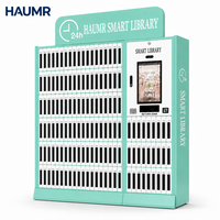 Bibliothèque intelligente HAUMR 24h/24 et 7j/7 sans surveillance, conception modulaire RFID SIP2, serrure antivol, terminal de prêt automatisé pour parc industriel
