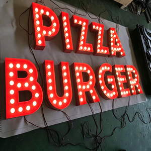 Customizable Large LED Letter Lights Metal Indoor <b>Decorative</b> <b>Lighting</b> 2700K Warm White AC Powered - Product Image 3