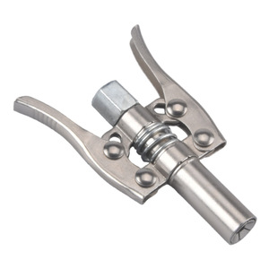 Double Handle Locking Pliers Grease Gun Nozzle 15mm Steel Manual Coupling Connector Adapter 95g - Product Image 2