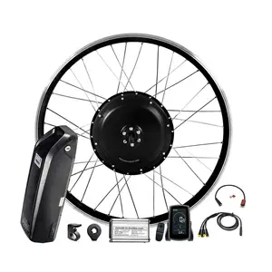 Kit de conversión de bicicleta eléctrica, 26 y 28 pulgadas, 48v, 1000w, con batería