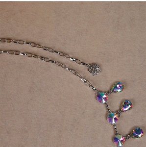 ELLE DANSES Danse Du Ventre Métal <span class=keywords><strong>Argent</strong></span> Couleur Goutte D'eau Forme Strass Hanche Taille Chaîne <span class=keywords><strong>Ceinture</strong></span> pour Danseuses Orientales - Product Image 6