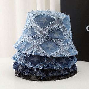 Chapeau Bob Unisexe Vintage en Jean Vieilli Style Classique de Créateur, Broderie 3D Quotidienne, Protection Solaire en Toile – Vente en Gros - Product Image 1