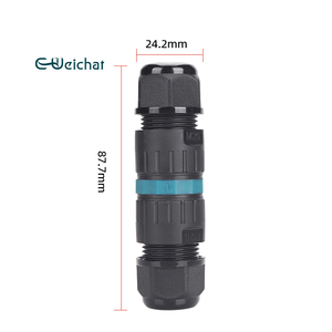 E-Weichat Ip68 2 3-Pins Kabel Connector Waterdichte Verlichting Elektrische Sensoren Accessoires Zonder Schroeven Onderwater Connectoren