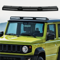 Apto para JIMNY 2023-2025, Barra de Luces LED para Techo, Spoiler de Techo Negro Brillante
