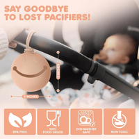 Étui et pochette en silicone pour sucettes de bébé nouveau-né SLILIFE XHPC0011