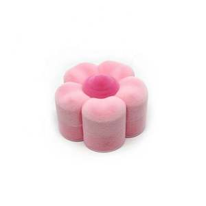 Caja de Anillo de Compromiso de Terciopelo con Forma de Flor, Romántica, Dulce y Lujosa, Marca <span class=keywords><strong>Jiesheng</strong></span>, 2 Colores - Product Image 5
