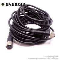 Hochwertiger M12 4-poliger gerader Stecker und Code-Sensor kabel mit PUR PVC 2M Länge