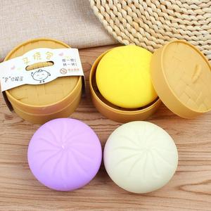 Jouet Squishy Rouge en Plastique Simulant un Char Siu Bao, <span class=keywords><strong>à</strong></span> Rebond Lent, Sans BPA, pour le Soulagement du Stress et le Jeu Sensoriel - Product Image 5