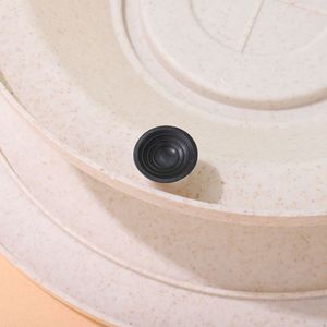 Plato giratorio redondo de plástico color paja de trigo para decoración de pasteles, soporte giratorio para herramientas de repostería - Product Image 2