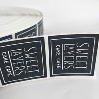 Autocollants en papier adhésif en PVC découpé à l'emporte-pièce avec impression offset CMJN personnalisée pour l'emballage d'étiquettes de cadre photo artisanal de bougie