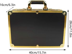Estuche de Transporte para Barberos, Estuche Portátil de Lujo para Máquinas de Cortar Cabello y Accesorios, Organizador Profesional de Doble Capa para Barberos - Product Image 2