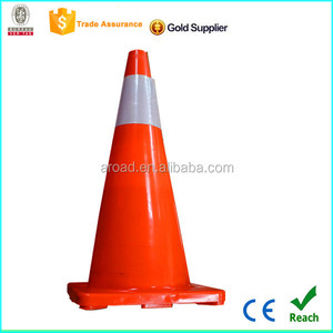 Meilleures ventes : Cône de signalisation routière en PVC orange réfléchissant d'occasion, 28 pouces/700 mm - Product Image 3