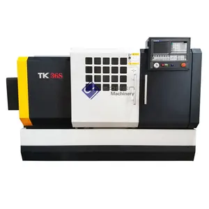 Máquina de torneado a precio de China, con alimentador de barras, torno CNC de Metal