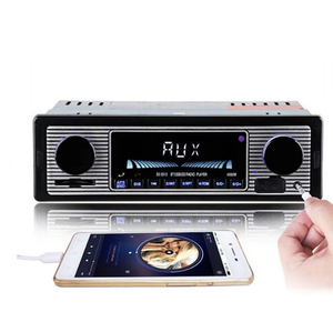 <span class=keywords><strong>Autoradio</strong></span> sans fil 1 Din BT rétro, lecteur multimédia MP3, AUX, USB, FM, lecteur audio stéréo <span class=keywords><strong>vintage</strong></span> avec télécommande - Product Image 3