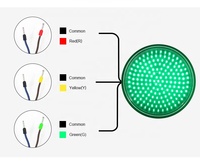 Penjual Lampu Lalu Lintas Bola Hijau Dia.300mm dengan Modul Lampu Lalu Lintas LED Lensa Fresnel