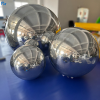 Décoration personnalisée Décoration d'événement géante sphère flottante en PVC ballon miroir Disco boule miroir gonflable brillante vente en gros