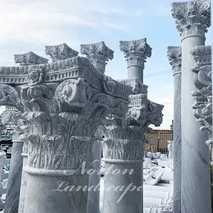 Marmor römische Säulen Säulen zu verkaufen Granitstein Norton Fabrik Großhandel dekorative natürliche feste Säule