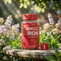 Gomitas de Hierro con Fórmula OEM Suave para el Estómago, No Constipantes, para un Apoyo Saludable de los Glóbulos Rojos