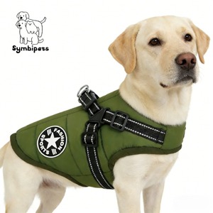 เสื้อแจ็คเก็ตสุนัขแบบกันลม ผ้าฝ้ายผสมโพลีเอสเตอร์ สำหรับฤดูหนาวและฤดูใบไม้ผลิ ดีไซน์ทันสมัย ซักได้ พิมพ์โลโก้ได้  ขายดี - Product Image 1
