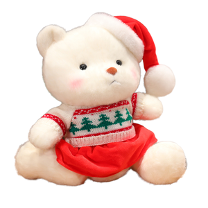 Vendita calda Unisex di natale orso peluche peluche in morbido cotone ricamato con animali tecniche regalo perfetto per <span class=keywords><strong>tutti</strong></span> i sessi - Product Image 1