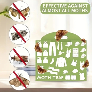 Trappola per Falene con Colla Adesiva per Armadi, Guardaroba e Cassetti - Repellente per Insetti Ecologico in Plastica Non Tossica - Product Image 2
