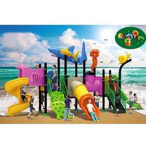 Tobogán Infantil de Animales Marinos Azul para Parque Infantil, Productos de Juego para Niños - Product Image 1